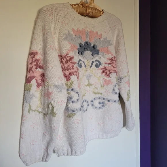Floral Patterned Sweater - Multicolor - Picture 2 of 9